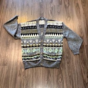 BEHDAD BEENAZIR Men’s Cardigan Sweater Medium/Large